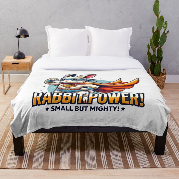 Artikelvorschau, Superhelden-Kaninchen-Power, kleines, aber mächtiges Design. entworfen und verkauft von The-T-In-Retro.