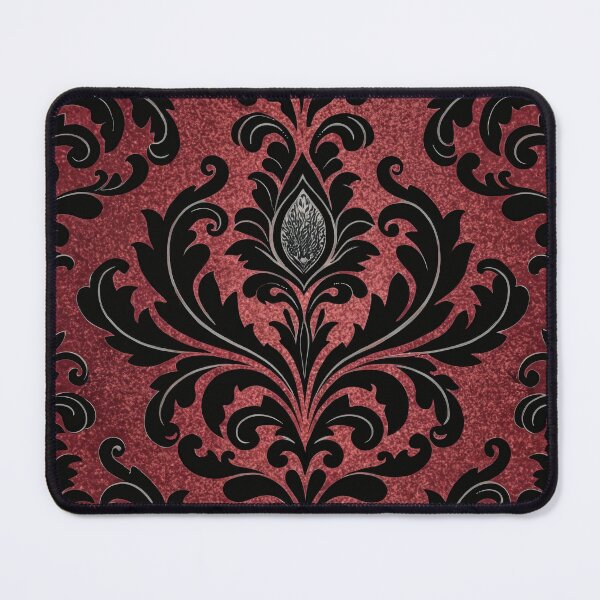 Item preview, Black Velvet Gothic on Red Chenille designed and sold by Eclectic Monkey.