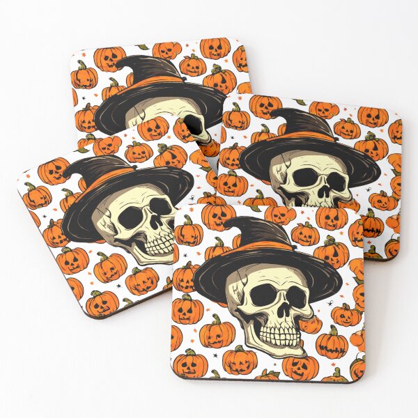 Item preview, Skull in a Pumpkin Hat designed and sold by Zofia Sosnecka.