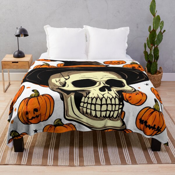 Item preview, Skull in a Pumpkin Hat designed and sold by Zofia Sosnecka.
