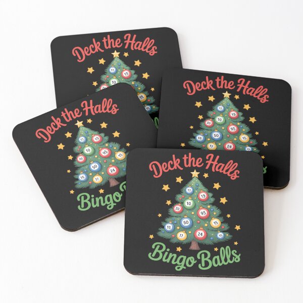 Item preview, Deck the Halls Bingo Balls Christmas Tree Xmas Party designed and sold by ticlitule.
