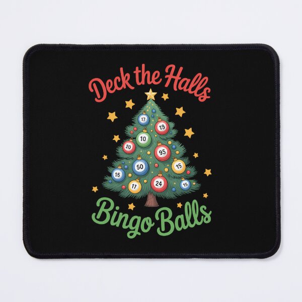 Item preview, Deck the Halls Bingo Balls Christmas Tree Xmas Party designed and sold by ticlitule.