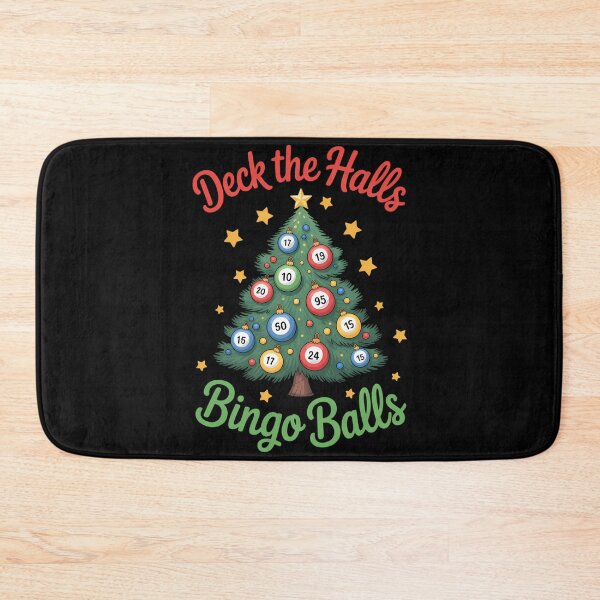 Item preview, Deck the Halls Bingo Balls Christmas Tree Xmas Party designed and sold by ticlitule.