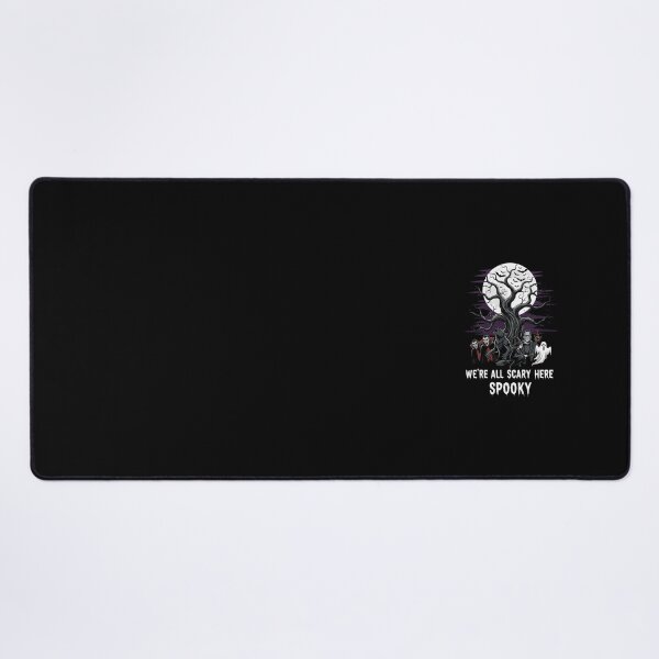 Item preview, We're All Scary Here | Classic Halloween Monsters Art Print designed and sold by DMNindustries.