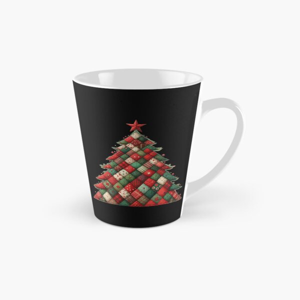 Item preview, Patchwork Christmas Tree – Cozy Quilted Holiday Digital Ink Painting designed and sold by CRAZY&ART.