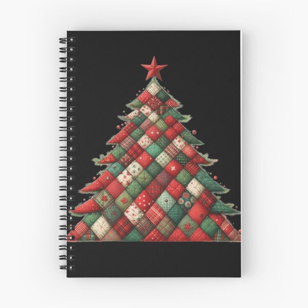 Item preview, Patchwork Christmas Tree – Cozy Quilted Holiday Digital Ink Painting designed and sold by CRAZY&ART.