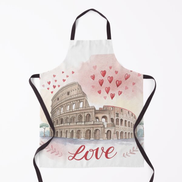 Item preview, Colosseum Love – Romantic Rome Illustration with Hearts designed and sold by VivoStudio.