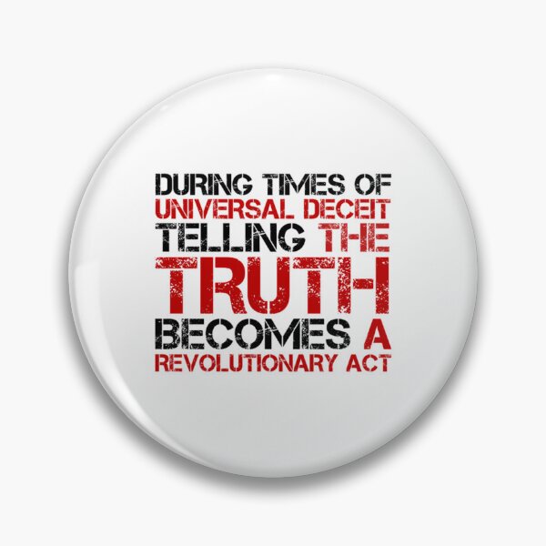 Item preview, George Orwell Quote Truth Freedom Free Speech  	 designed and sold by uguoxcnd64.
