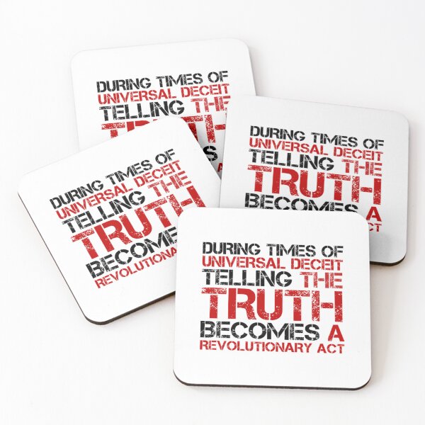 Item preview, George Orwell Quote Truth Freedom Free Speech  	 designed and sold by uguoxcnd64.