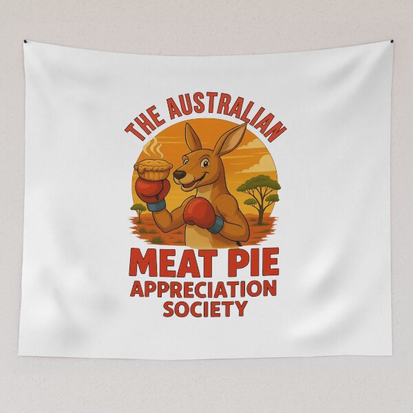 Item preview, Boxing Kangaroo designed and sold by The Australian Meat Pie Appreciation Society.