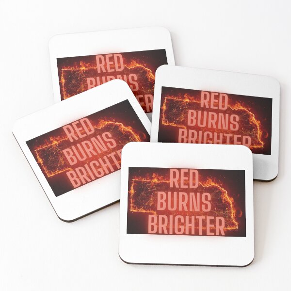 Item preview, Red Burns Brighter designed and sold by Pop, Culture and Stuff.