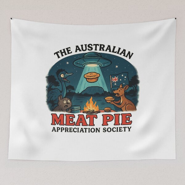 Item preview, Alien Meat Pie Design designed and sold by The Australian Meat Pie Appreciation Society.