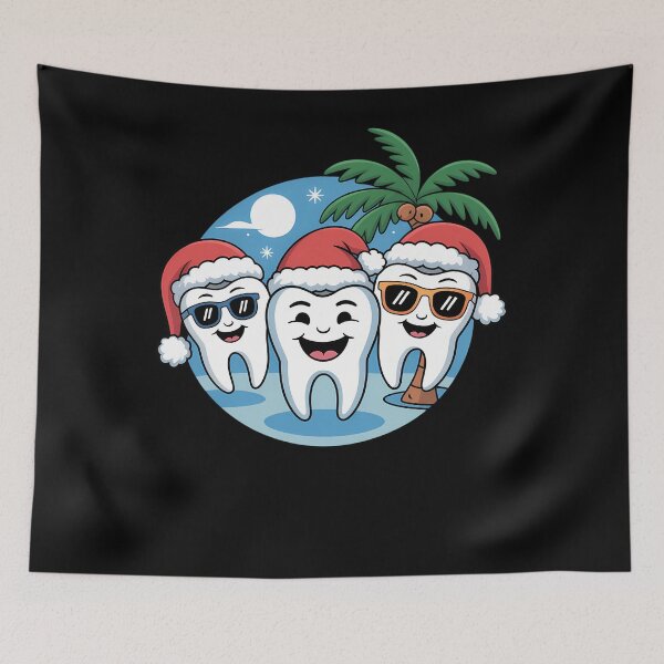 Artikelvorschau, Dental Squad Weihnachten im Juli Tropical Beach Sommer Zahnarzt entworfen und verkauft von BiellaSar.