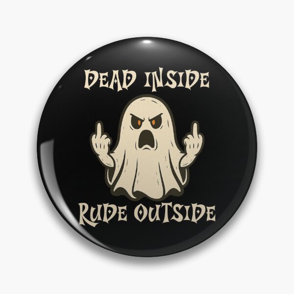 Item preview, Dead Inside Rude Outside – Funny Ghost Halloween Design designed and sold by THISisIT-eshop.
