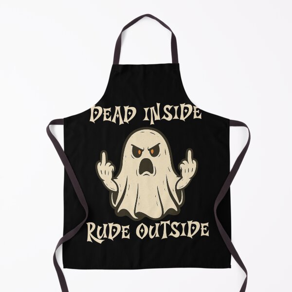 Item preview, Dead Inside Rude Outside – Funny Ghost Halloween Design designed and sold by THISisIT-eshop.
