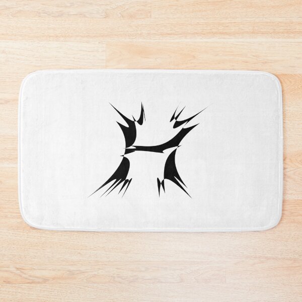 Item preview, Letter H Thorn-Blade Typography — Black Metal designed and sold by uncoXab.