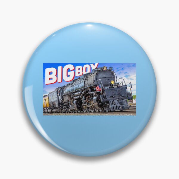 Item preview, Train logo,UP, Union Pacific Locomotive #4014 'Big Boy', Shelly's Train Store,Vintage, Classic,Archaic, Collectible Train Logos,Rail & Railroad Logos,train stickers,magnets,t-shirts,posters designed and sold by MoreEZUSA-Here.