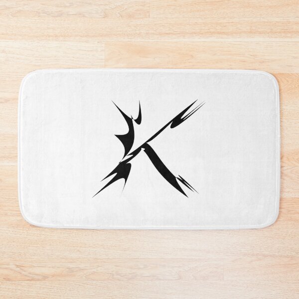Item preview, Letter K Thorn-Blade Typography — Black Metal designed and sold by uncoXab.