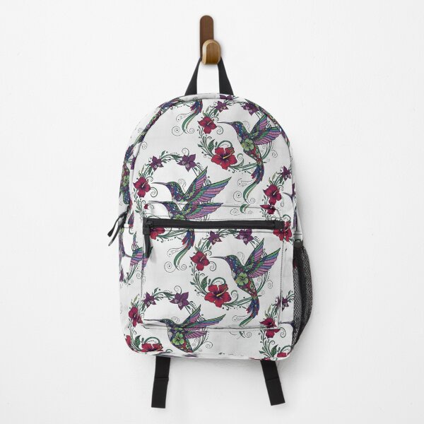 Item preview, Hummingbird Wreaths Printed with Tropical Flowers designed and sold by Ciervo Primavera.
