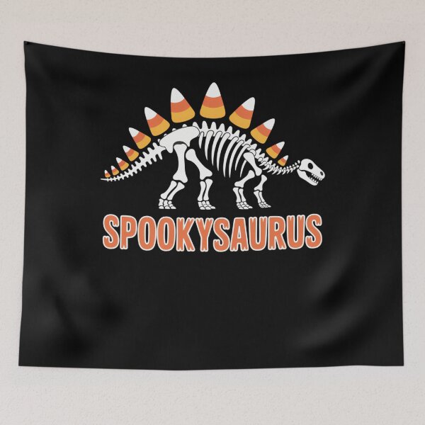 Item preview, Dinosaur Skeleton Spookysaurus Candy Corn Happy Halloween designed and sold by BiellaSar.