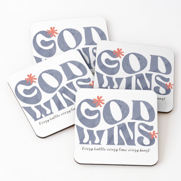 Item preview, God Wins – Every Battle, Every Time, Every Heart Design designed and sold by OrtegaGrace.