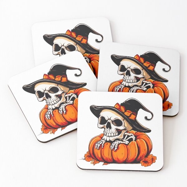 Item preview, Skull in a Pumpkin Hat designed and sold by Zofia Sosnecka.