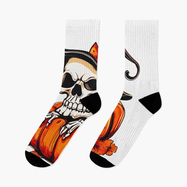 Item preview, Skull in a Pumpkin Hat designed and sold by Zofia Sosnecka.