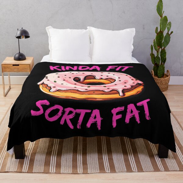 Item preview, Funny Gym Fitness Parody Kinda Fit Sorta Fat Donut Lover Adult Humor designed and sold by Zayavca.