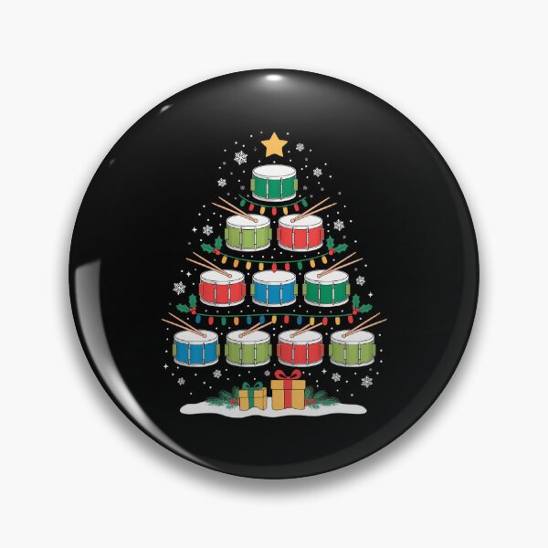 Item preview, Drum Lover Christmas Lighting Funny Drum Xmas Tree designed and sold by BiellaSar.