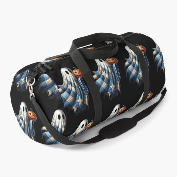Item preview, Patchwork Halloween Ghost with Jack-o'-Lantern – Spooky Cute Digital Ink Painting designed and sold by CRAZY&ART.