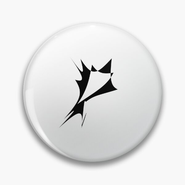 Item preview, Letter P Thorn-Blade Typography — Black Metal designed and sold by uncoXab.
