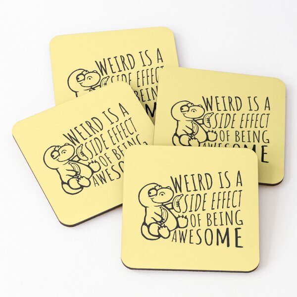 Item preview, Banana Dinosaur Weird is a side effect of being awesome designed and sold by shirt-o-mat.