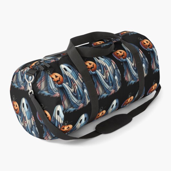 Item preview, Patchwork Halloween Ghost with Jack-o'-Lantern – Spooky Cute Digital Ink Painting designed and sold by CRAZY&ART.
