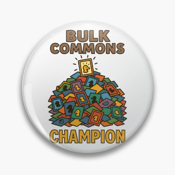 Item preview, Bulk Commons Champion Funny Trading Card Duck Design designed and sold by TeeTimeTreasure.