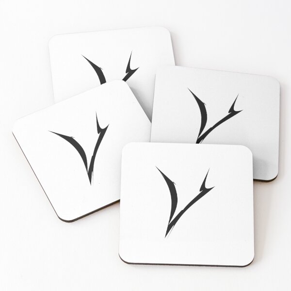 Item preview, Letter V Thorn-Blade Typography — Black Metal designed and sold by uncoXab.
