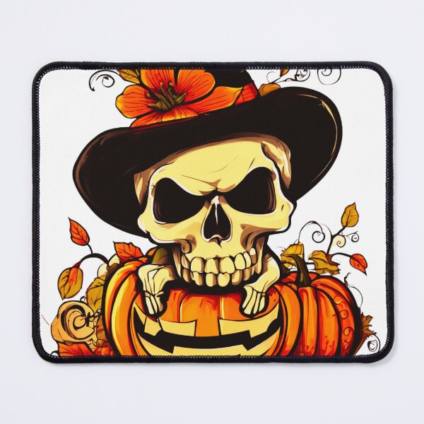 Item preview, Skull in a Pumpkin Hat designed and sold by Zofia Sosnecka.