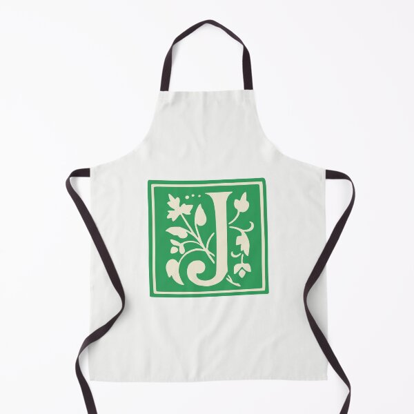 Item preview, Vintage Letter J Monogram Initials Green designed and sold by Jeallan Designs.