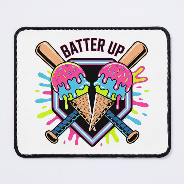 Item preview, Neon Ice Cream Baseball Bats Pop Art designed and sold by Wicked.Teez.