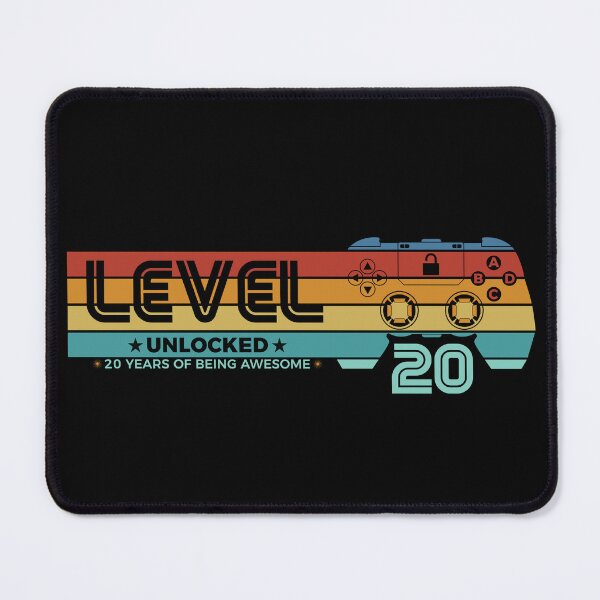 Item preview, Level 20 Unlocked - 20 years old - 20th Birthday Gamer designed and sold by NH2019.