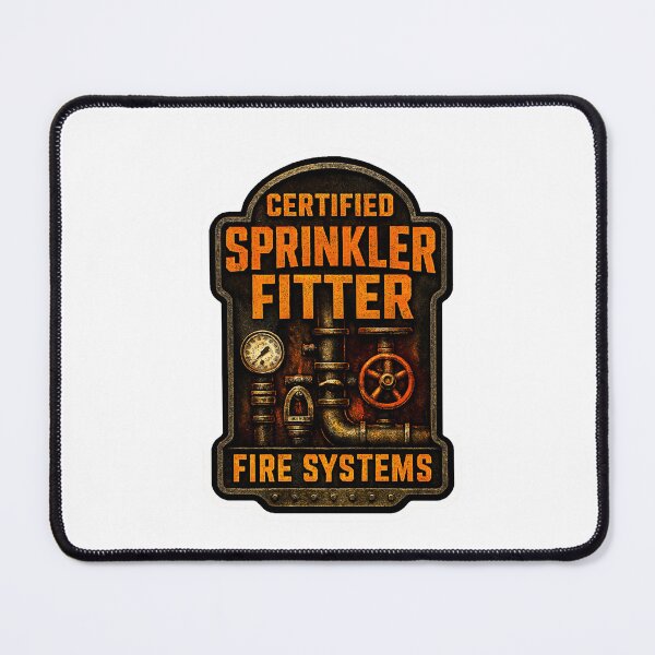 Item preview, Sprinkler Fitter Sticker & Apparel Design designed and sold by TeeCraftTeeCo.