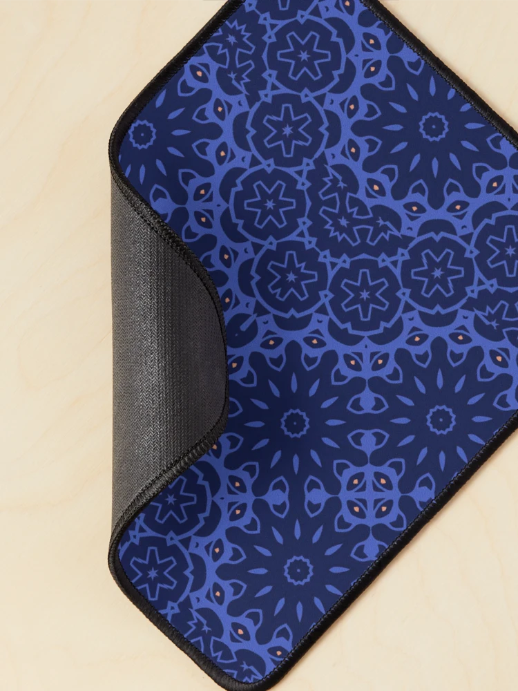 Thumbnail 2 of 5, Mouse Pad, Blue Abstract elements pattern designed and sold by patternarya.