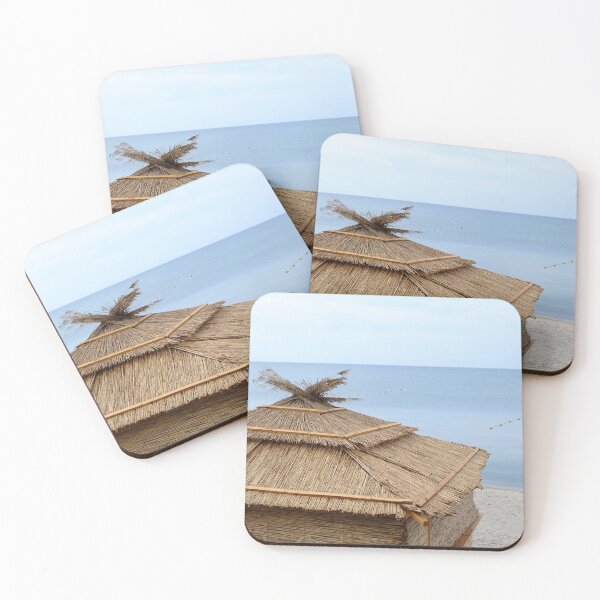 Item preview, Straw Beach Hut by the Calm Sea designed and sold by printempstg.