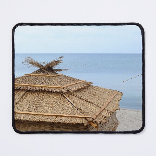 Item preview, Straw Beach Hut by the Calm Sea designed and sold by printempstg.