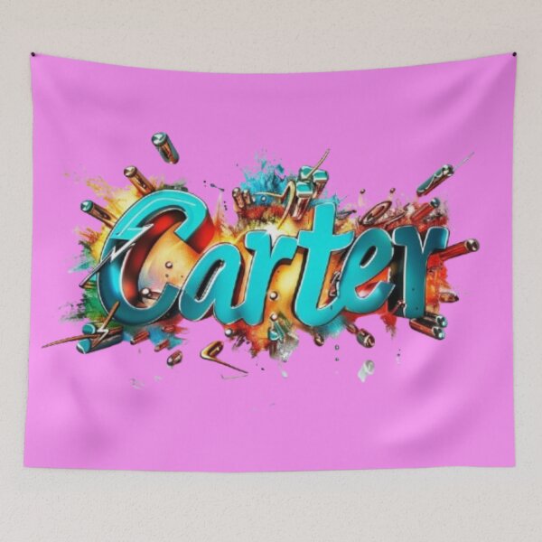 Item preview, Carter 3D Graffiti Style Name Art designed and sold by AlexLineArt.