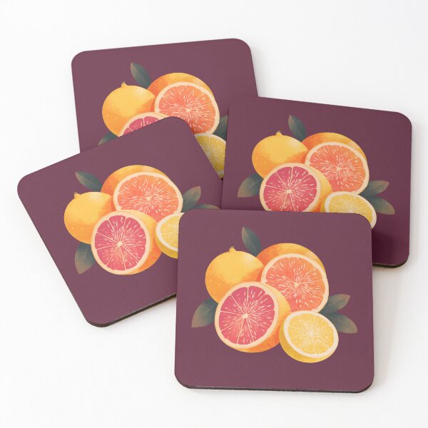 Item preview, Colorful Citrus Fruit Illustration – Grapefruit, Lemon and Orange Art Print designed and sold by raven_not_raven.