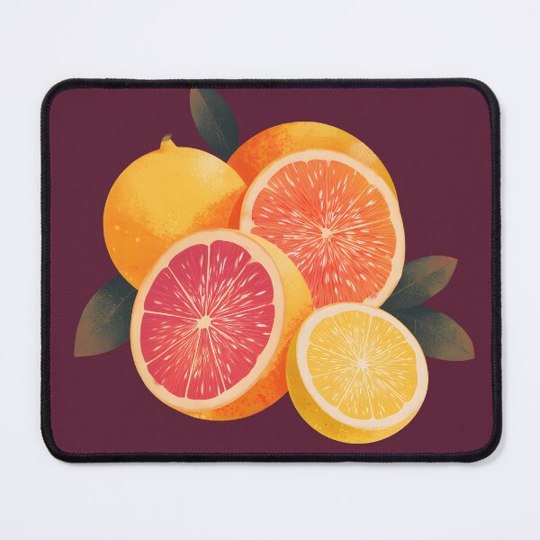Item preview, Colorful Citrus Fruit Illustration – Grapefruit, Lemon and Orange Art Print designed and sold by raven_not_raven.