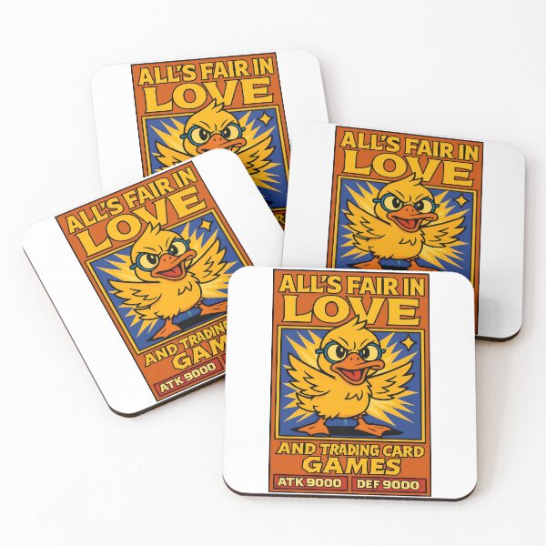 Item preview, All’s Fair in Love and Trading Card Games Funny Duck Design designed and sold by TeeTimeTreasure.