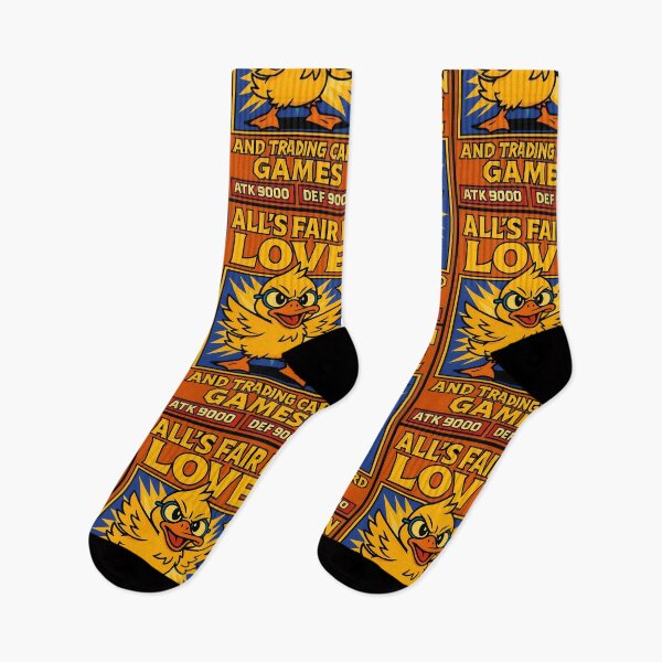 Item preview, All’s Fair in Love and Trading Card Games Funny Duck Design designed and sold by TeeTimeTreasure.