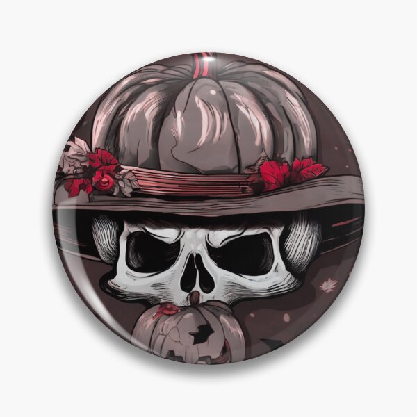 Item preview, Skull in a Pumpkin Hat designed and sold by Zofia Sosnecka.