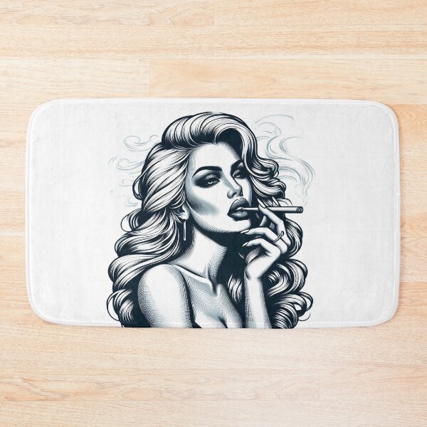 Item preview, Glamorous Smoking Blonde Woman Pop Art Style. designed and sold by Spark2Seduction.